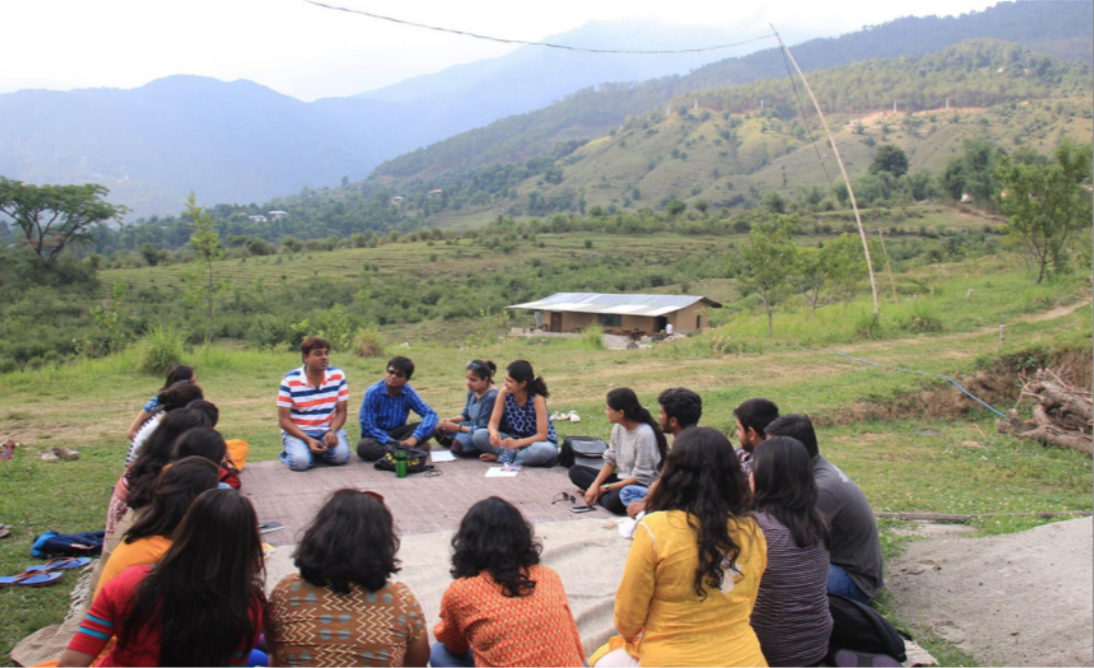 A picture of me addressing TFI, Palampur